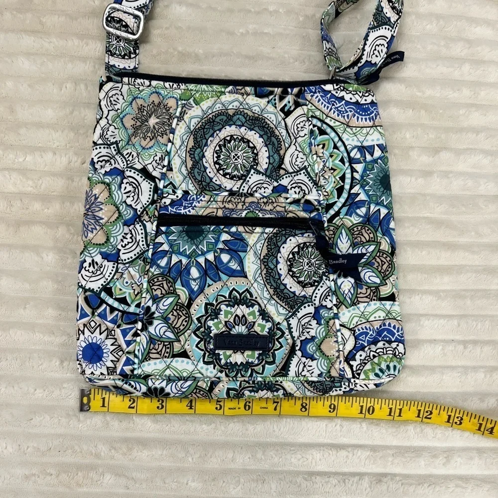 Vers Bradley Sketched Medallion Pattern Hipster Bag Color Blue, Green,White &Tan